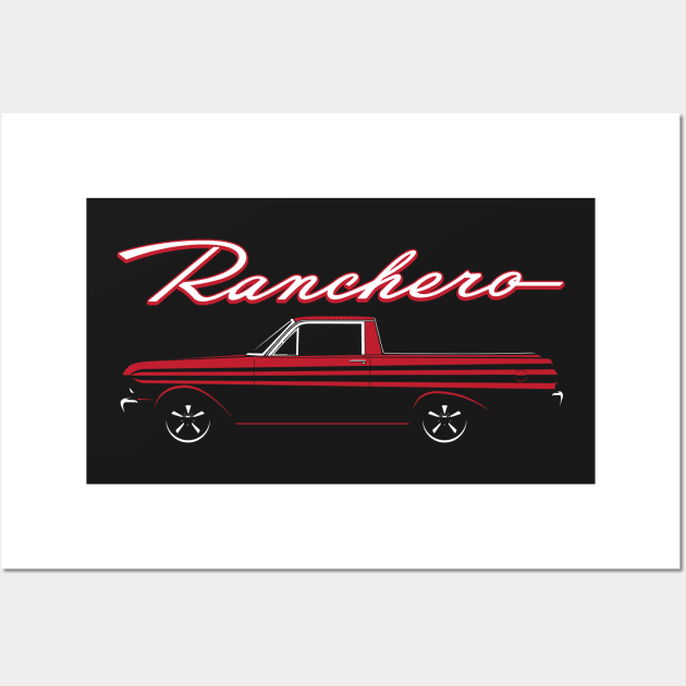 64-65 Red Ranchero Wall Art by BriteDesign